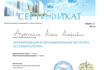 0 Дудукало Алёна Андреевна